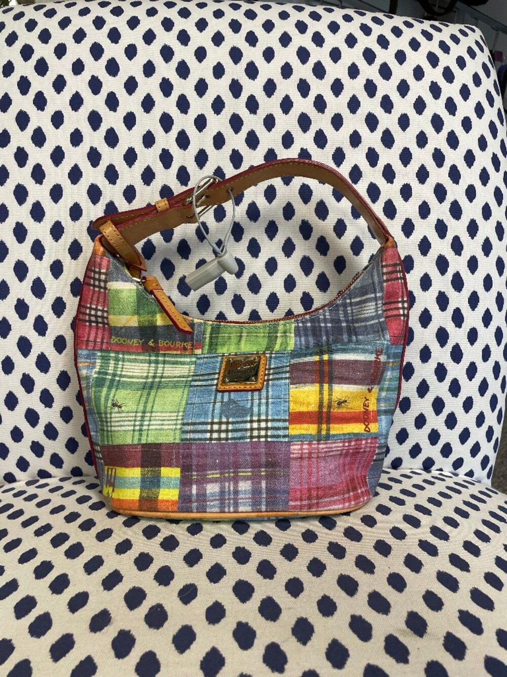 Dooney & Bourke Madras Plaid Picnic Purse